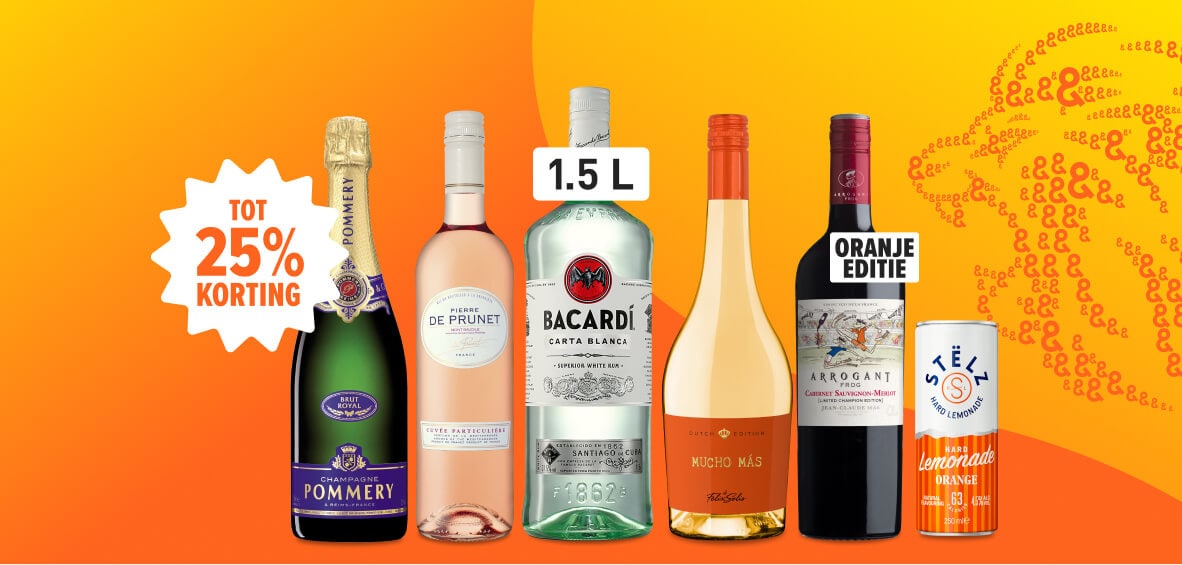 De WK spirit begint bij ons. Scoor bijvoorbeeld een van onze limited edition wk artikelen zoals jagermeister nu tot 25% korting. 
